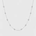 Lab Grown Diamond Round Cut Station Necklace 0.75 Ct. (EF/VVS-VS)