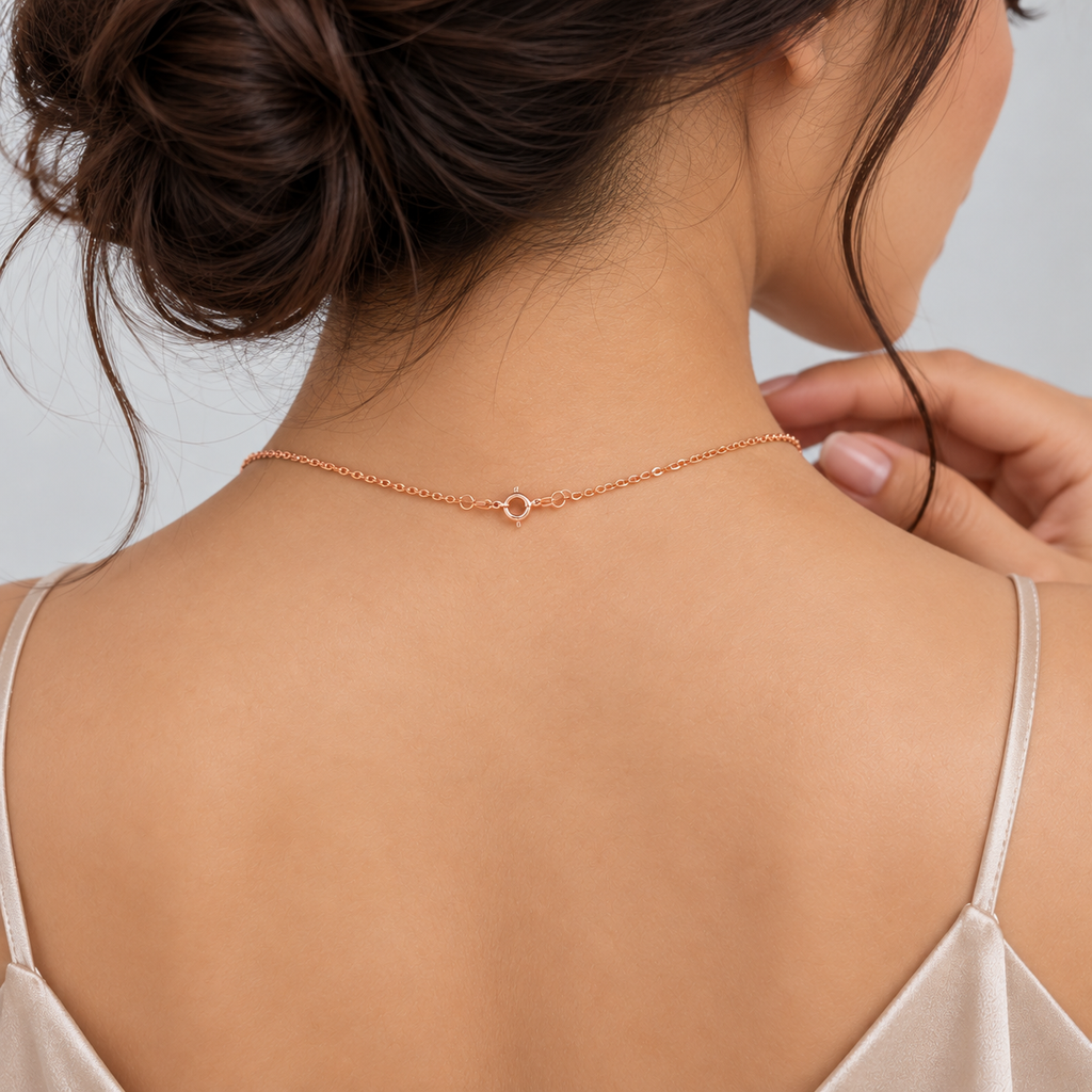 Lab Grown Diamond Round Cut Station Necklace 0.75 Ct. (EF/VVS-VS)