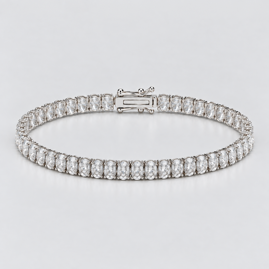 16 Ct. Lab Grown Diamond Oval Cut Tennis Bracelet (EF/VVS-VS)