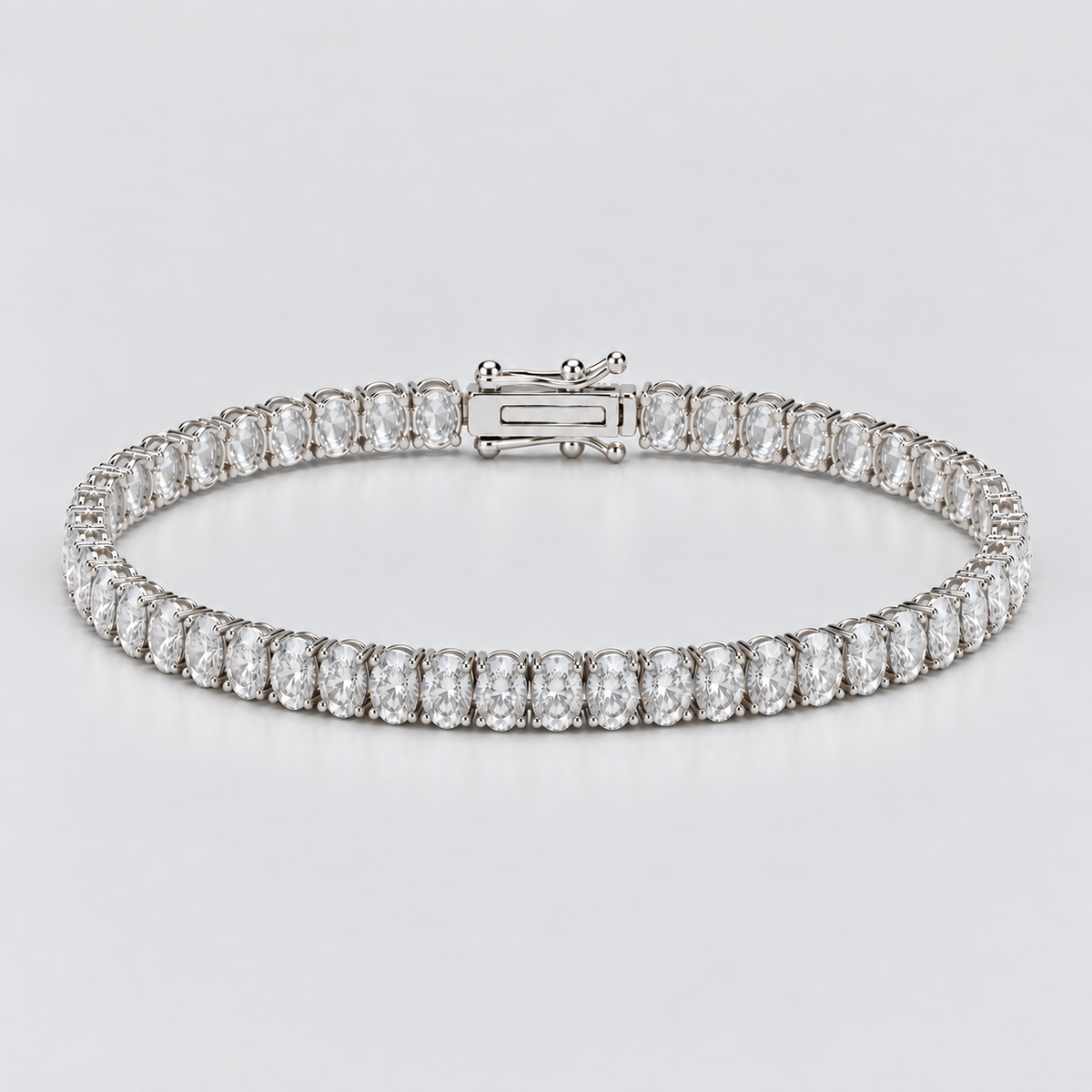 16 Ct. Lab Grown Diamond Oval Cut Tennis Bracelet (EF/VVS-VS)