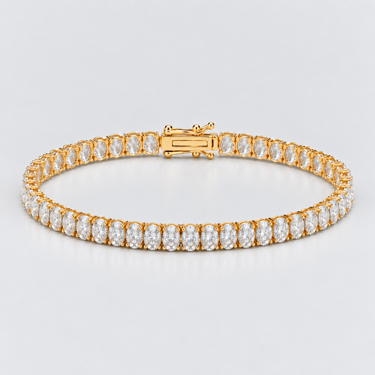 16 Ct. Lab Grown Diamond Oval Cut Tennis Bracelet (EF/VVS-VS)