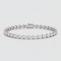 5 Ct. Lab Grown Diamond Pear Cut Tennis Bracelet (EF/VVS-VS)