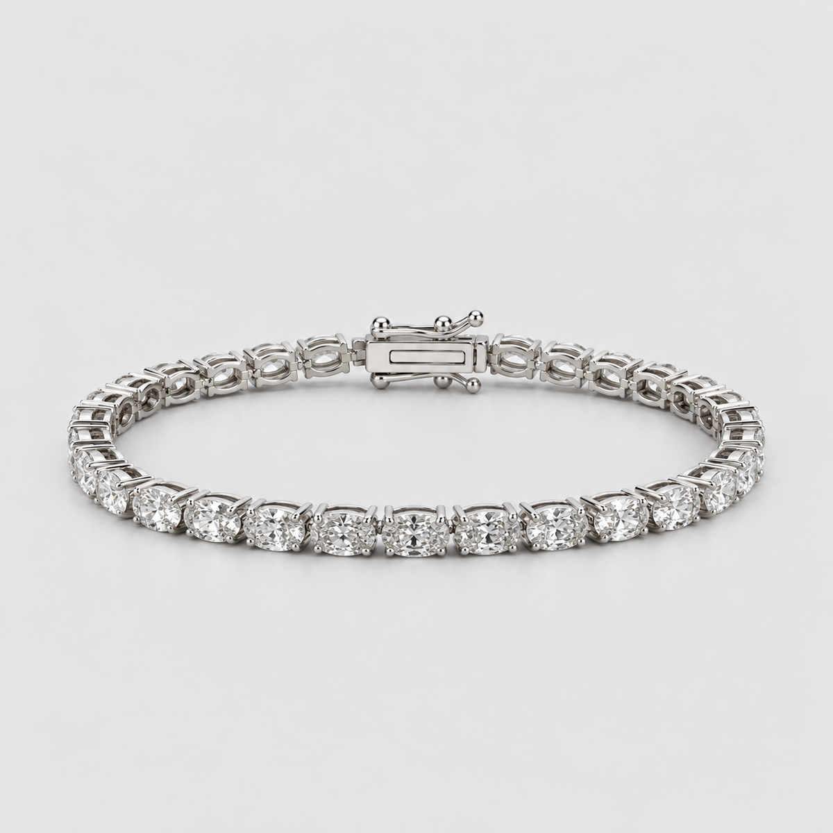5.5 Ct. Lab Grown Diamond Oval Cut Tennis Bracelet (EF/VVS-VS)
