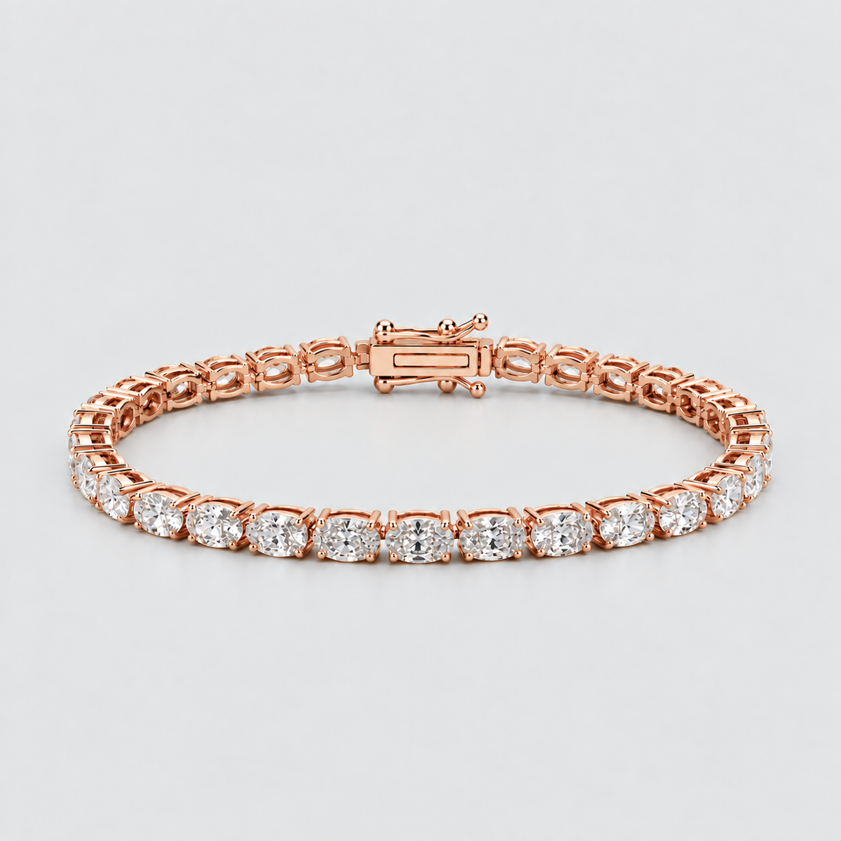 5.5 Ct. Lab Grown Diamond Oval Cut Tennis Bracelet (EF/VVS-VS)
