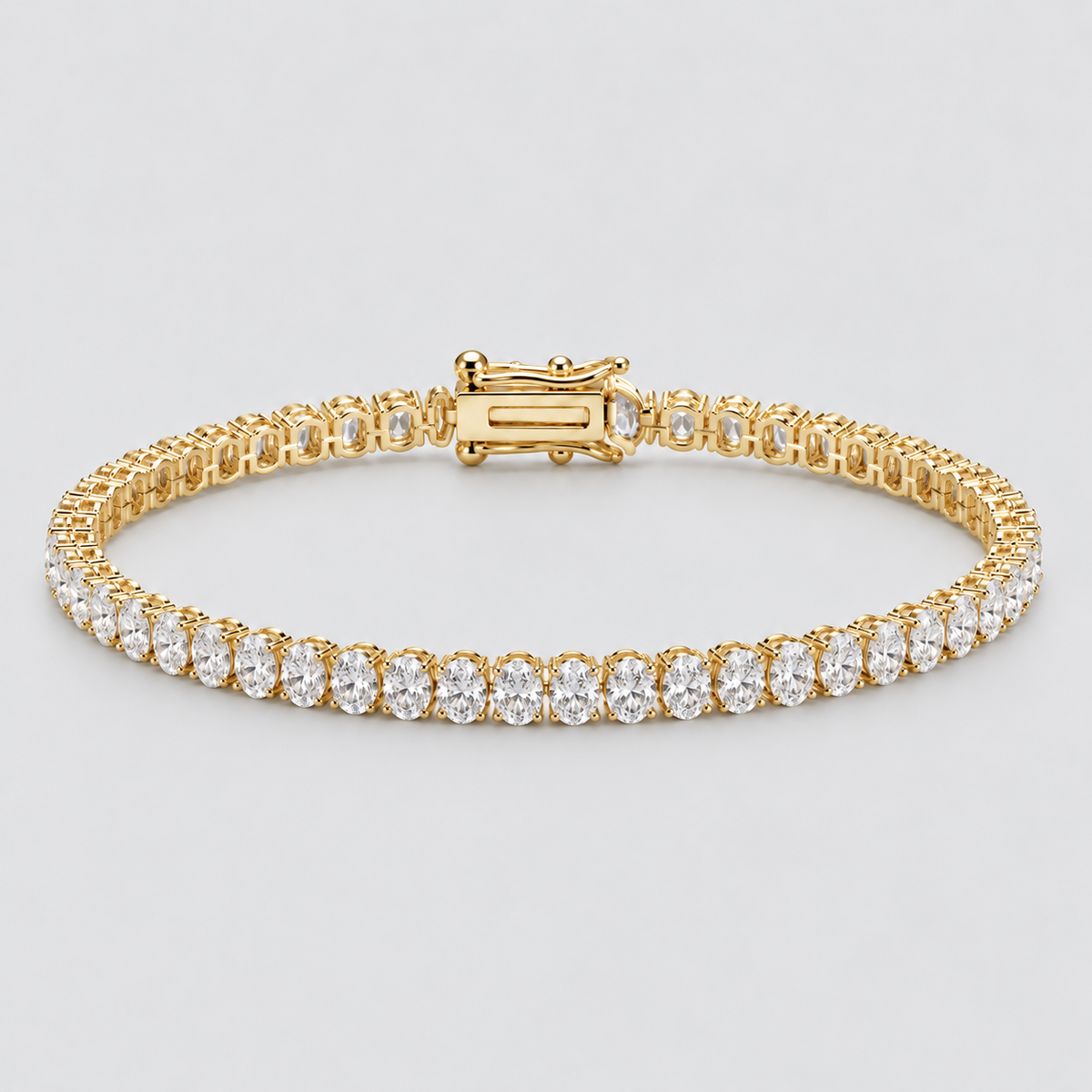 7 Ct. Lab Grown Diamond Oval Cut Tennis Bracelet (EF/VVS-VS)