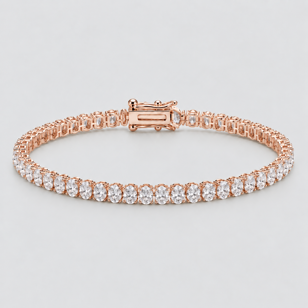 7 Ct. Lab Grown Diamond Oval Cut Tennis Bracelet (EF/VVS-VS)