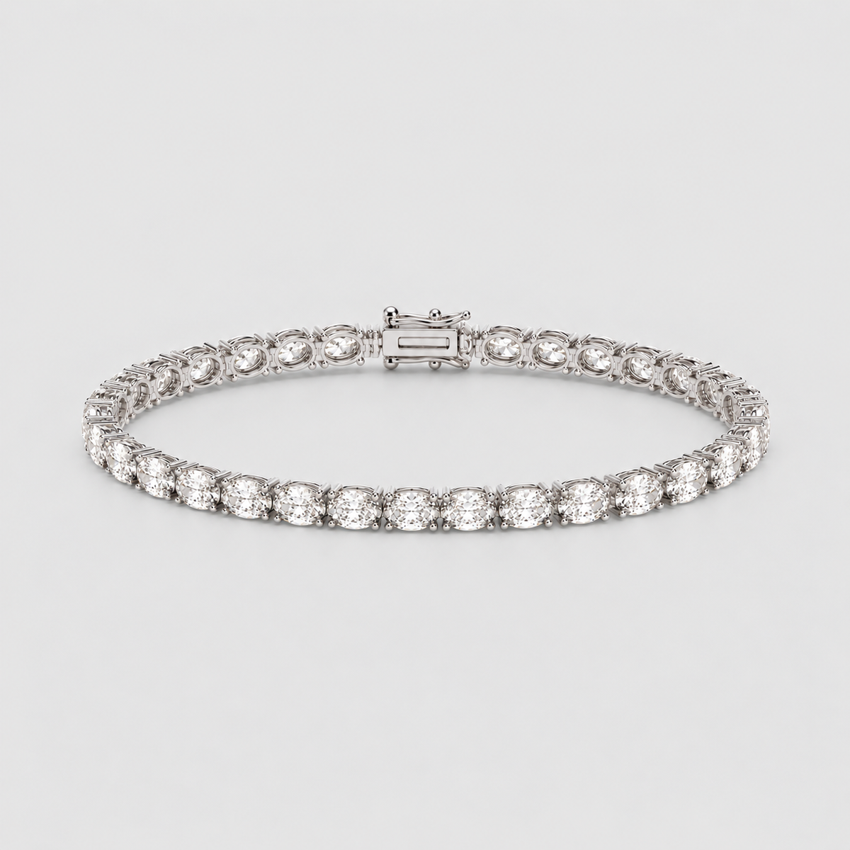 8 Ct. Lab Grown Diamond Oval Cut Tennis Bracelet (EF/VVS-VS)