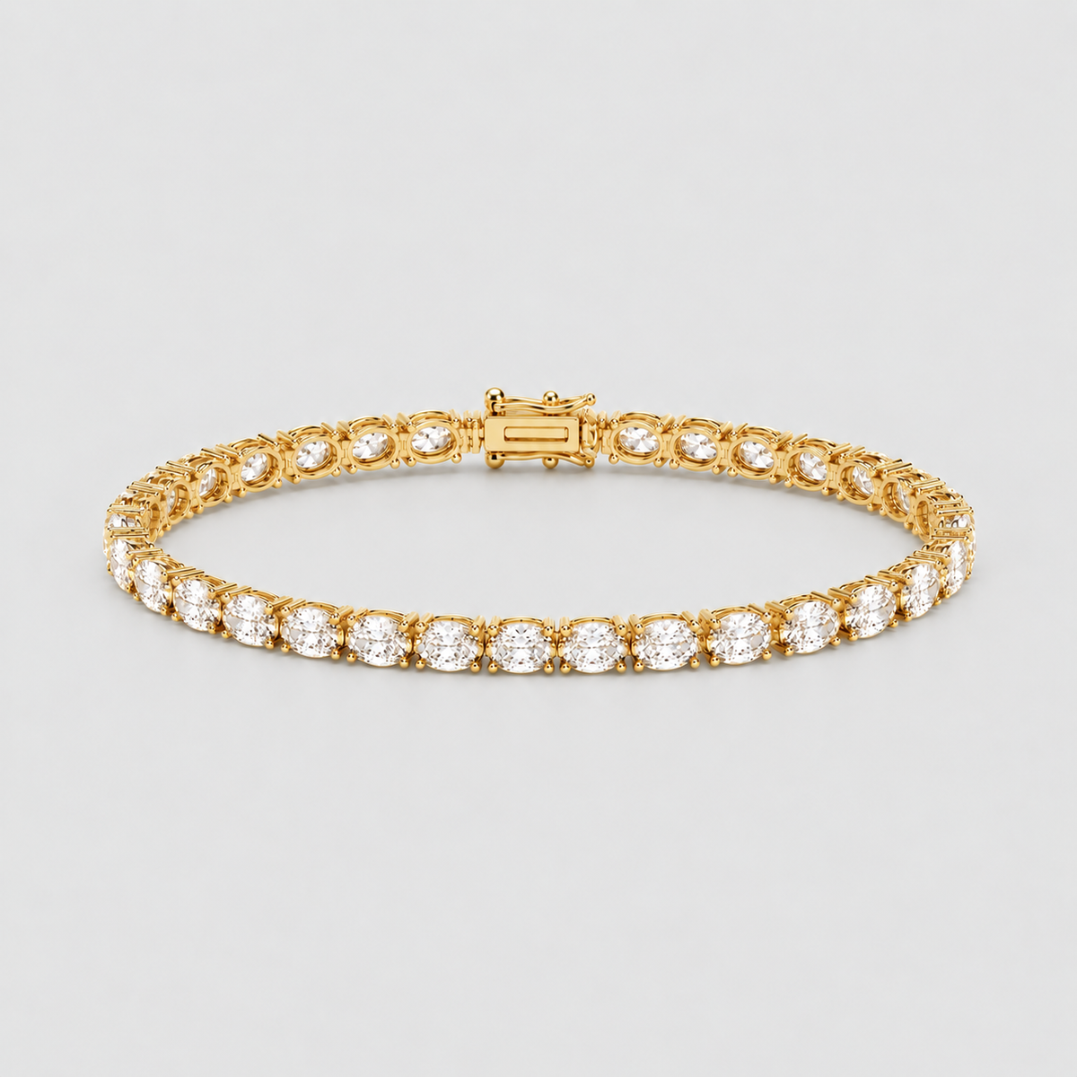8 Ct. Lab Grown Diamond Oval Cut Tennis Bracelet (EF/VVS-VS)