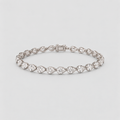 8 Ct. Lab Grown Diamond Pear Cut Tennis Bracelet (EF/VVS-VS)