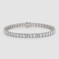 9 Ct. Lab Grown Diamond Emerald Cut Tennis Bracelet (EF/VVS-VS)
