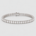 10 Ct. Lab Grown Diamond Emerald Cut Tennis Bracelet (EF/VVS-VS)