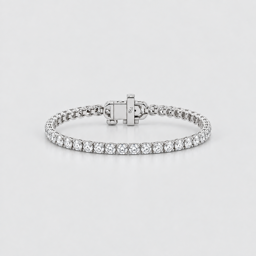 3 Ct. Lab-Grown Diamond Tennis Bracelet Round-Cut (EF/VVS-VS)