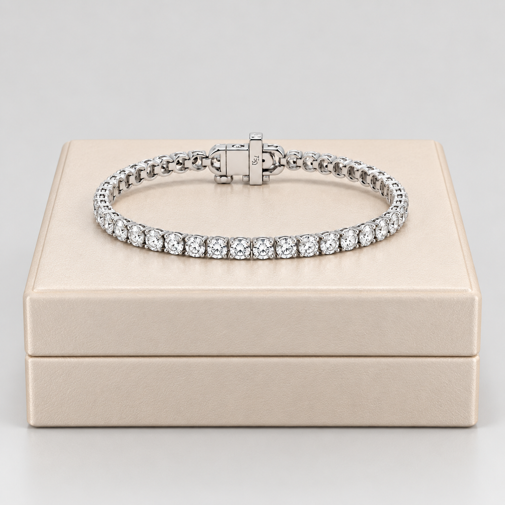3 Ct. Lab-Grown Diamond Tennis Bracelet Round-Cut (EF/VVS-VS)