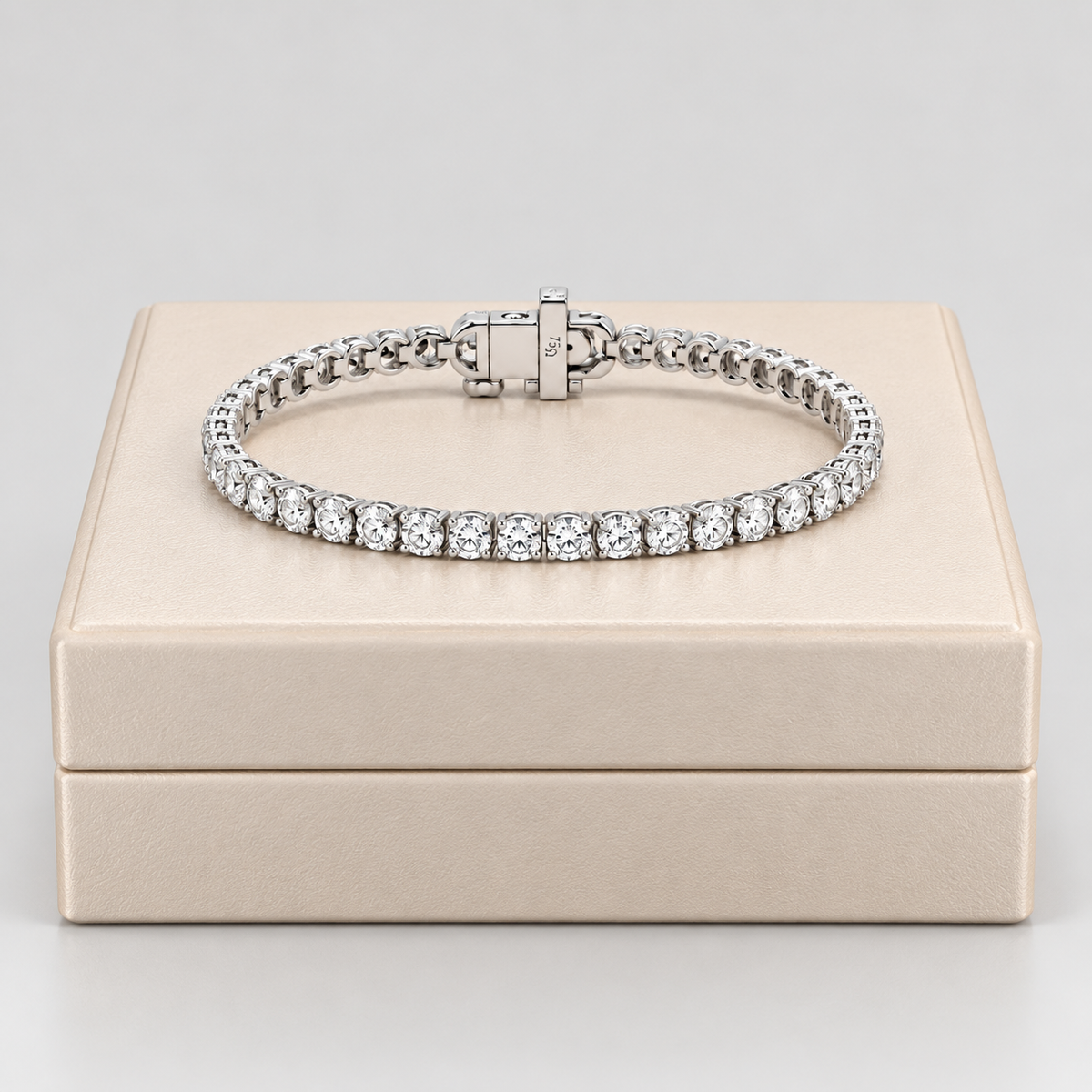 3 Ct. Lab-Grown Diamond Tennis Bracelet Round-Cut (EF/VVS-VS)