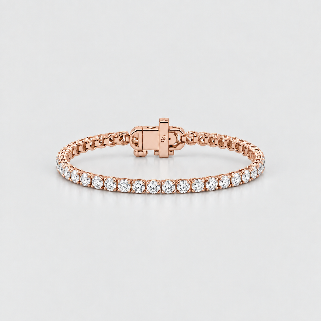 3 Ct. Lab-Grown Diamond Tennis Bracelet Round-Cut (EF/VVS-VS)