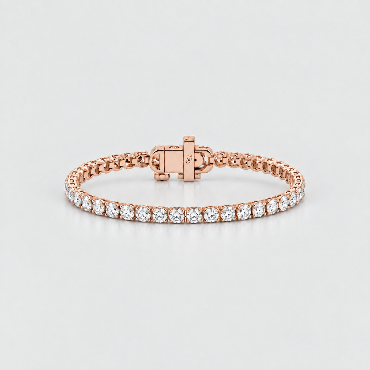 3 Ct. Lab-Grown Diamond Tennis Bracelet Round-Cut (EF/VVS-VS)