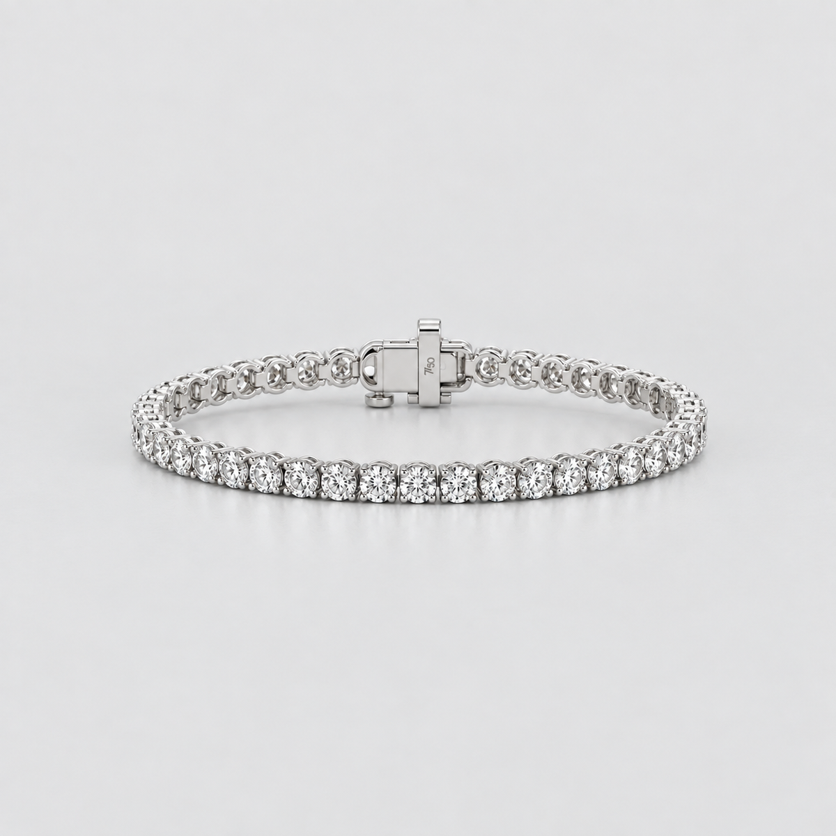 5 Ct. Lab-Grown Diamond Tennis Round-Cut Bracelet (EF/VVS-VS)