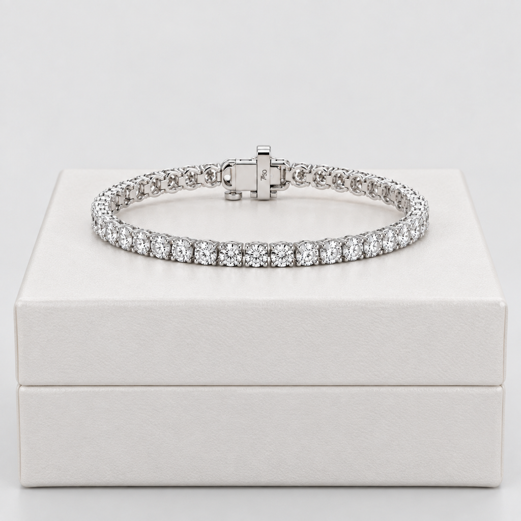 5 Ct. Lab-Grown Diamond Tennis Round-Cut Bracelet (EF/VVS-VS)