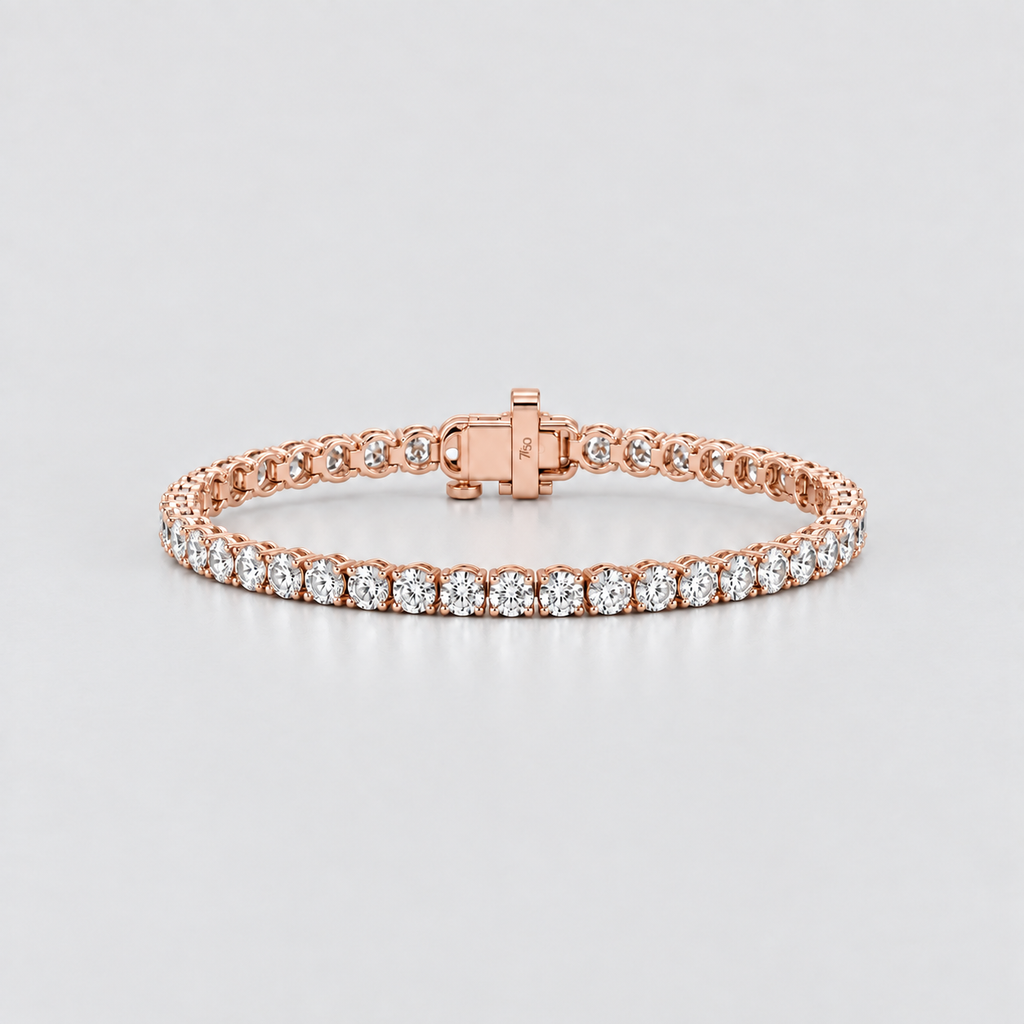 5 Ct. Lab-Grown Diamond Tennis Round-Cut Bracelet (EF/VVS-VS)