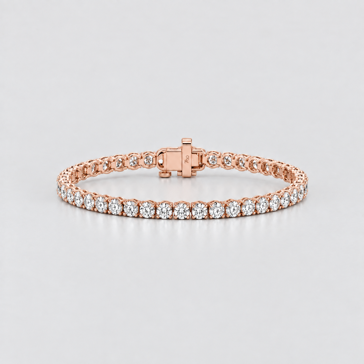 5 Ct. Lab-Grown Diamond Tennis Round-Cut Bracelet (EF/VVS-VS)