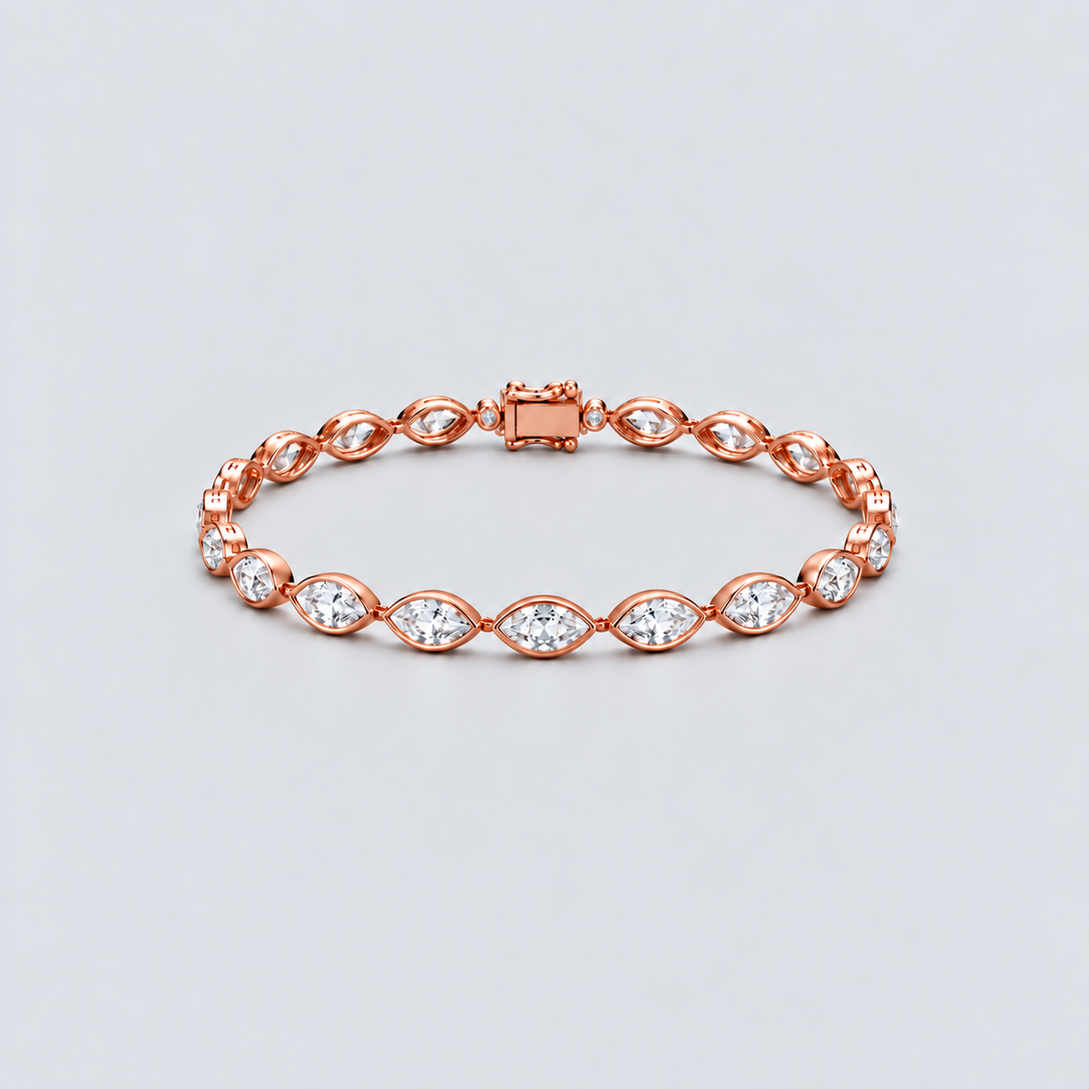 5 Ct. Lab Grown Diamond Marquise Cut Tennis Bracelet (EF/VVS-VS)