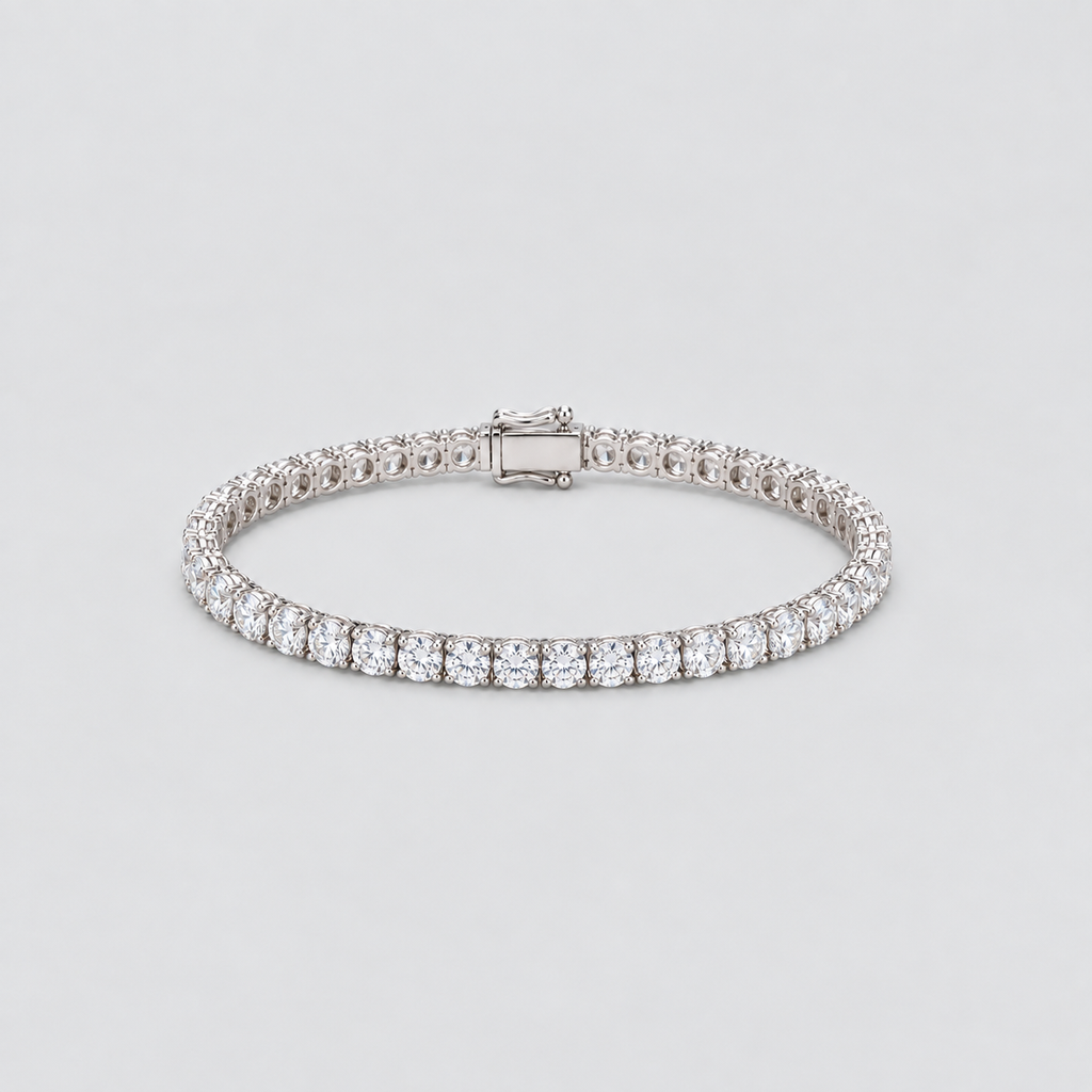 7.50 Ct. Lab Grown Diamond Round Cut Tennis Bracelet (EF/VVS-VS)