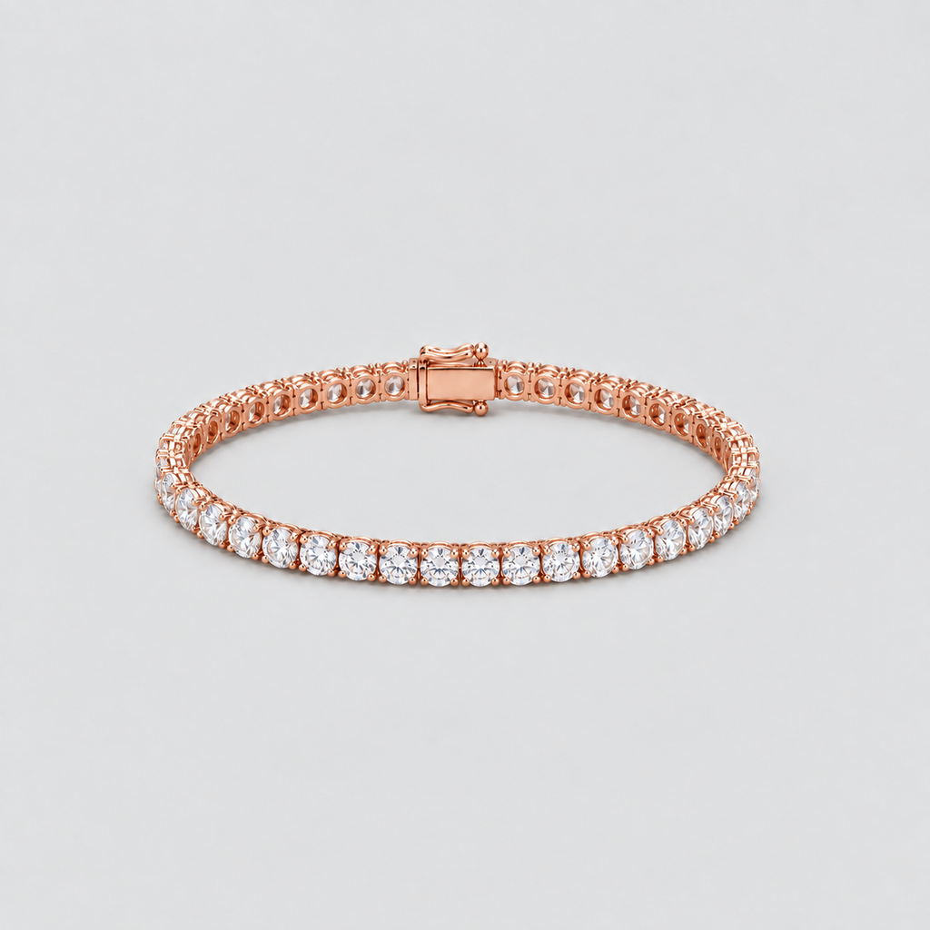 7.50 Ct. Lab Grown Diamond Round Cut Tennis Bracelet (EF/VVS-VS)