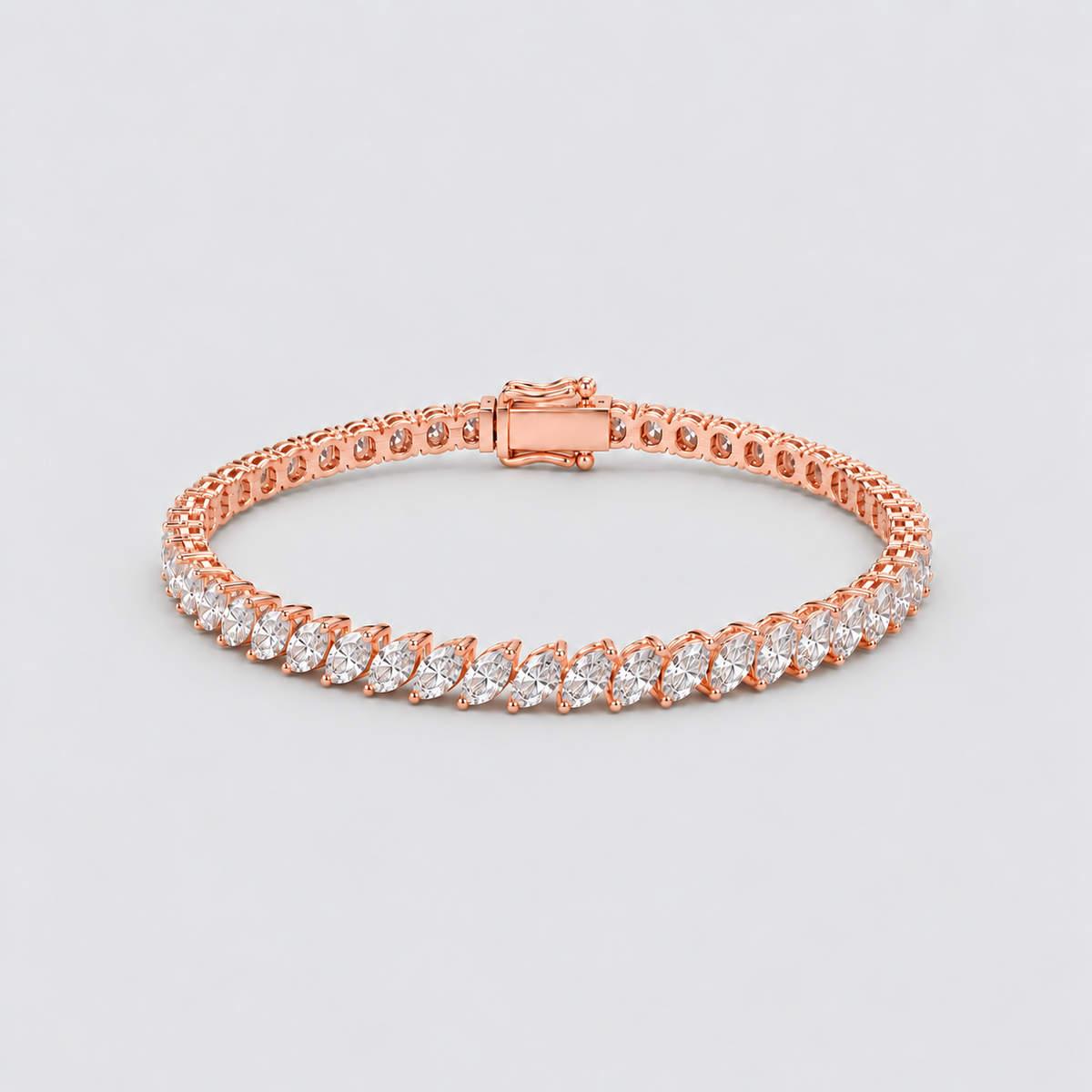 12 Ct. Lab Grown Diamond Marquise Cut Tennis Bracelet (EF/VVS-VS)