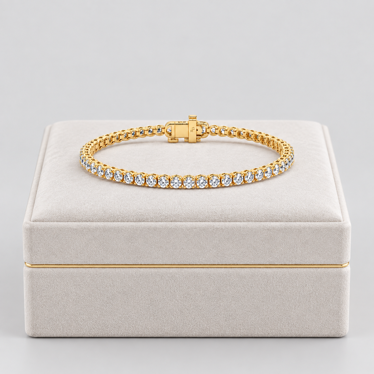3 Ct. Lab-Grown Diamond Round Cut Tennis Bracelet (EF/VVS-VS)