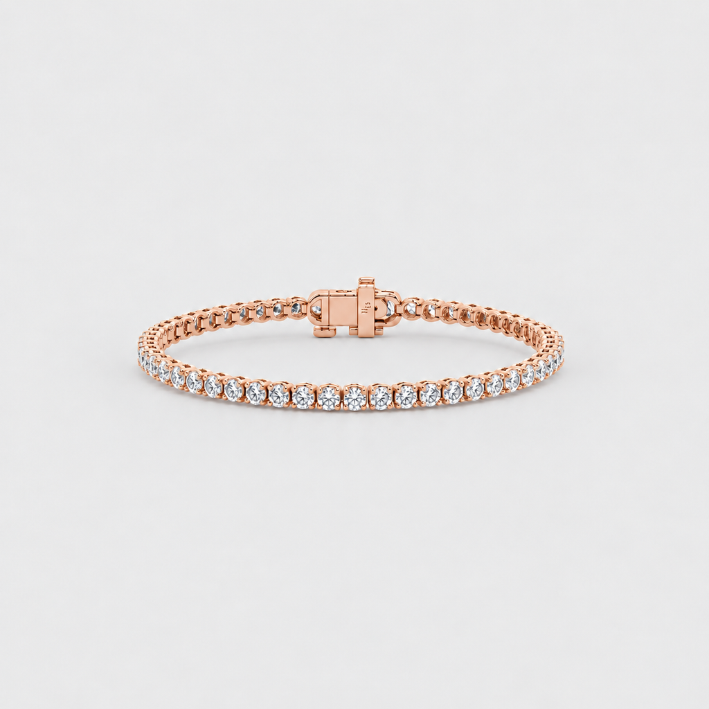 3 Ct. Lab-Grown Diamond Round Cut Tennis Bracelet (EF/VVS-VS)