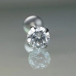 0.10 ct Lab Grown Diamond Nose/Ear Piercing - Image 8