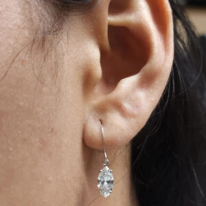 3 ct Marquise Cut Lab Grown Diamond Drop Dangle Earrings - Image 5