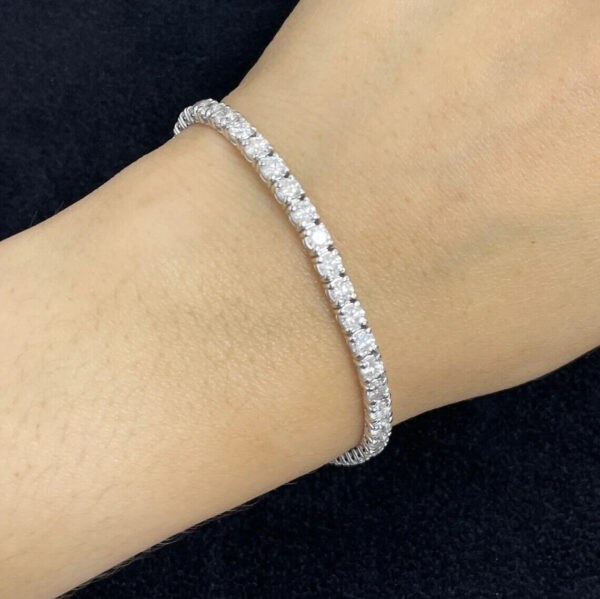 7.5 ct Lab Grown Diamond Tennis Bracelet