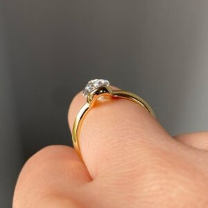 2CT Pear Cut Lab Grown Diamond Women's Valentine Gift Solitaire Ring 14K Yellow Gold - Image 5