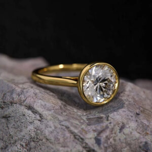 1.50CT Round Cut Lab Grown Diamond Women's Engagement Gift Solitaire Ring 14K Yellow Gold - Image 6