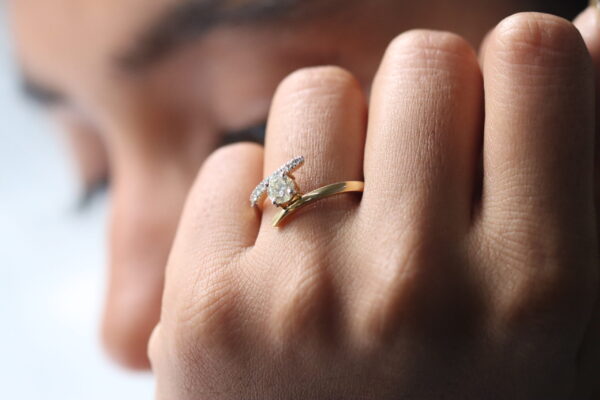 0.90 ct Lab Grown Diamond Cluster Ring