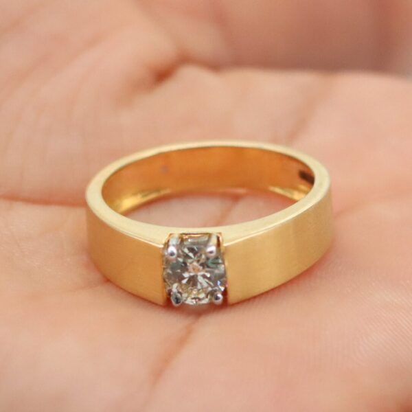 1 ct Lab Grown Diamond Men's Solitaire Ring