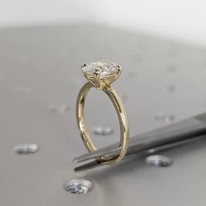 2.50CT Oval Lab Grown Diamond Women's Anniversary Gift Ring 14K Yellow Gold - Image 7