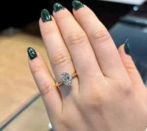 2 ct Oval Lab Grown Diamond Solitaire Ring