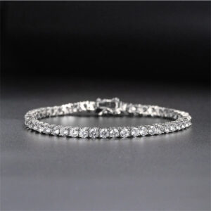 8.16CT Lab Grown Diamond Women's Anniversary Gift Tennis Bracelet 14K White Gold - Image 2