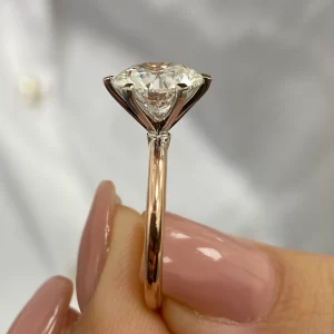 2 ct Round Brilliant Cut Lab Grown Diamond Solitaire Ring - Image 7