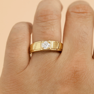 1 ct Lab Grown Diamond Men's Solitaire Ring