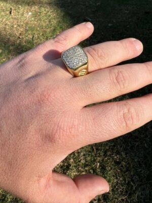 1 ct Lab Grown Diamond Men's Ring - Image 2
