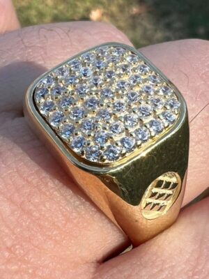 1 ct Lab Grown Diamond Men's Ring - Image 4