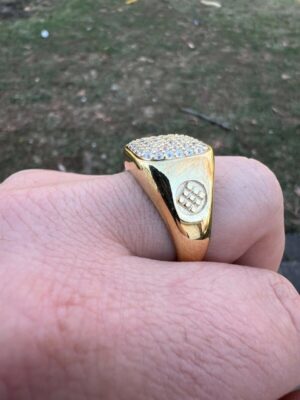 1 ct Lab Grown Diamond Men's Ring - Image 5