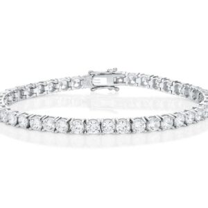 10 ct Lab Grown Diamond Men's Tennis Bracelet - Image 3