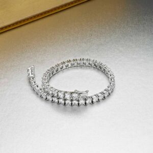 10 ct Lab Grown Diamond Men's Tennis Bracelet - Image 4