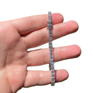 8 ct Lab Grown Diamond Men's Tennis Bracelet
