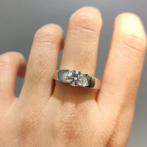 2 ct Lab Grown Diamond Men's Solitaire Ring