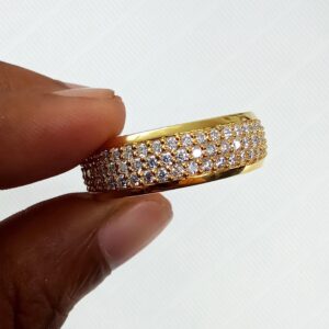 4 ct Lab Grown Diamond Men's Eternity Band Ring - Image 4